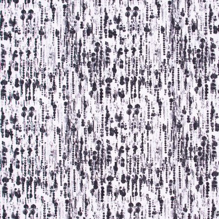 Carole Fabric Ink Spots Midnight White Smoke 100% Cotton Turkey Passes 27,000 Double Rubs Wyzenbeek Horizontal: 13 1/2" and Vertical: 12 1/2" V 54" - My Fabric Connection -