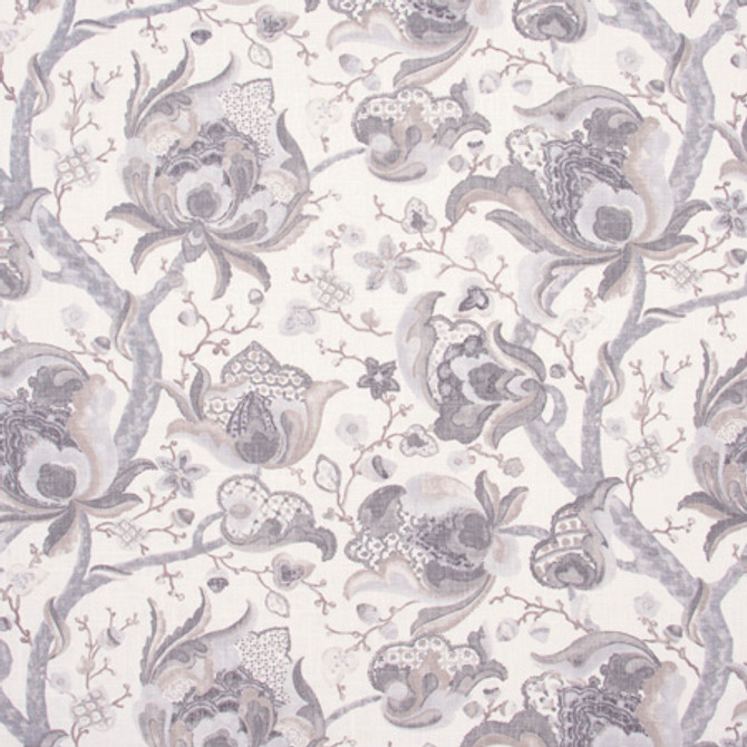 Carole Fabric Immerse Yourself Grey White Smoke 55% Linen, 45% Rayon-SSR Finished in USA Passes 15,000 Double Rubs Wyzenbeek </p><p>Repeat: 27" V, 27" H 54" - My Fabric Connection -