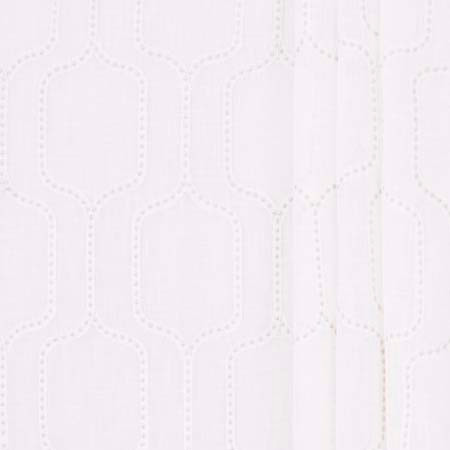 Carole Fabric One Off Alabaster Sheer Intrigue 100% Polyester India 11 3/4" V, 7 5/8" H 51" - My Fabric Connection -