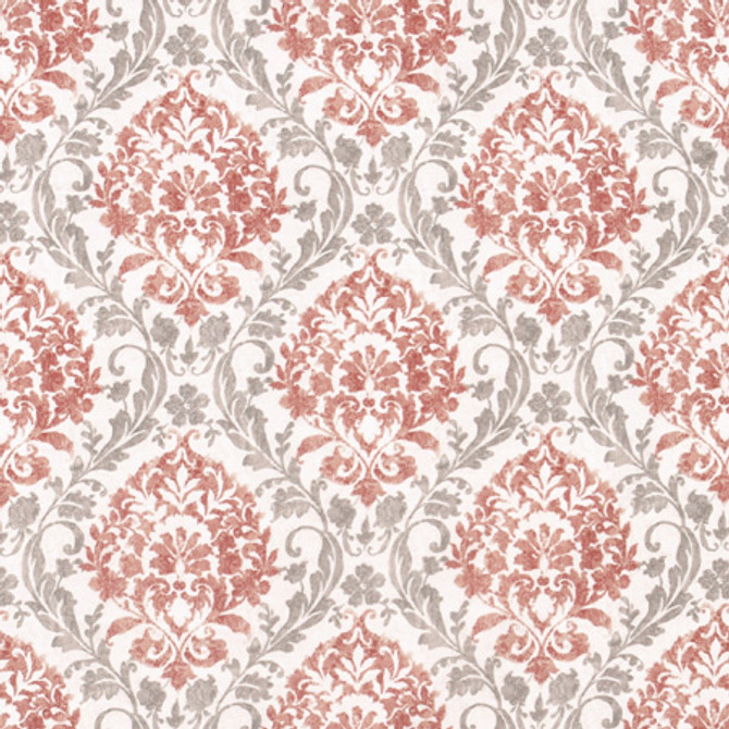 Carole Fabric Porchester Spice Red Sea 100% Polyester India 30,000 Wyzenbeek Double Rubs </p><p>Repeat: 13 1/2" V, 13 1/2" H HD 54" - My Fabric Connection -