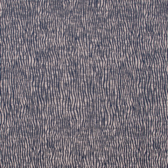 Carole Fabric River Flows Navy Jungle Safari 100% Polyester China Passes 85,000 Double Rubs Wyzenbeek Horizontal: 14" and Vertical: 17" V 55" - My Fabric Connection -