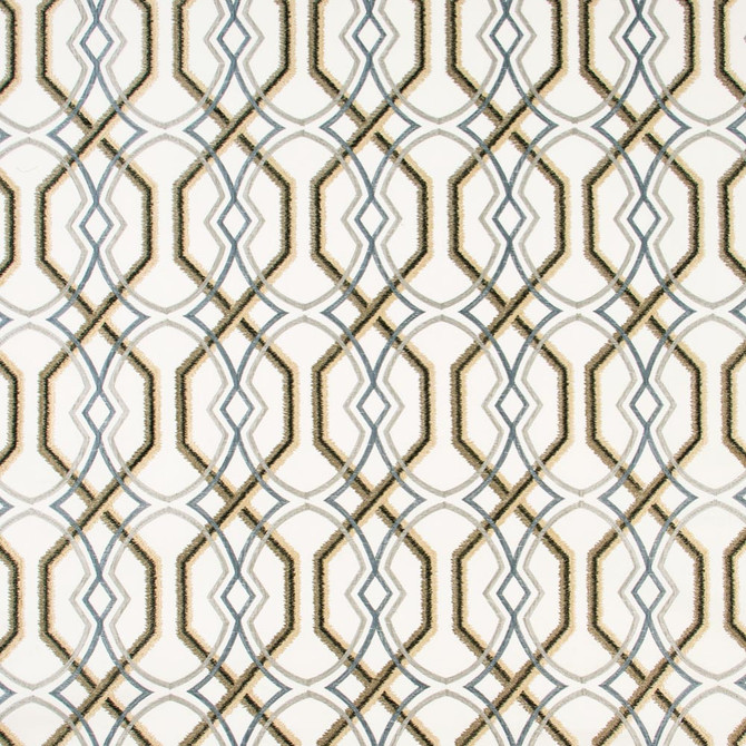 Carole Fabric Rivers Connect Pewter Onyx & Ivory 63% Cotton, 31% Viscose, 6% Spun Polyester- Softened India N/A Horizontal: 575 and Vertical: 155 52 - My Fabric Connection -