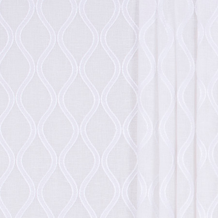 Carole Fabric Semicircle Cloud Sheer Intrigue 54% Linen, 32% Cotton, 14% Polyester India N/A </p><p>Repeat: 4 1/2" V, 3 1/4" H 52" - My Fabric Connection -