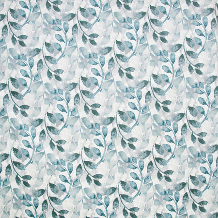 Carole Fabric Silly Things Silver Mineral Blue Forest 100% Polyester China 13 1/2" V, 13 1/2" H HD 54" - My Fabric Connection -