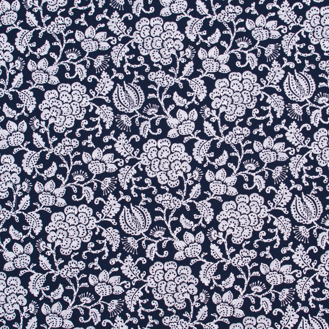 Carole Fabric Simply Attractive Navy Bluebird 52% Polyester, 48% Cotton India Passes 51,000 Double Rubs Wyzenbeek Horizontal: 13 and Vertical: 9.5 52 - My Fabric Connection -