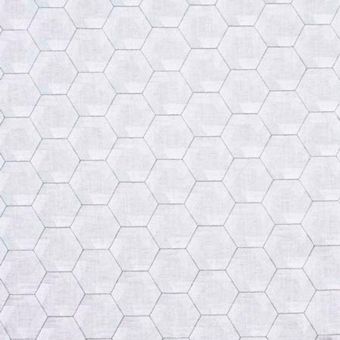 Carole Fabric Still Love Me Platinum Modern Edge 82% Polyester, 11% Cotton, 7% Linen India 3 1/4" V, 5 1/4" H 53.5" - My Fabric Connection -