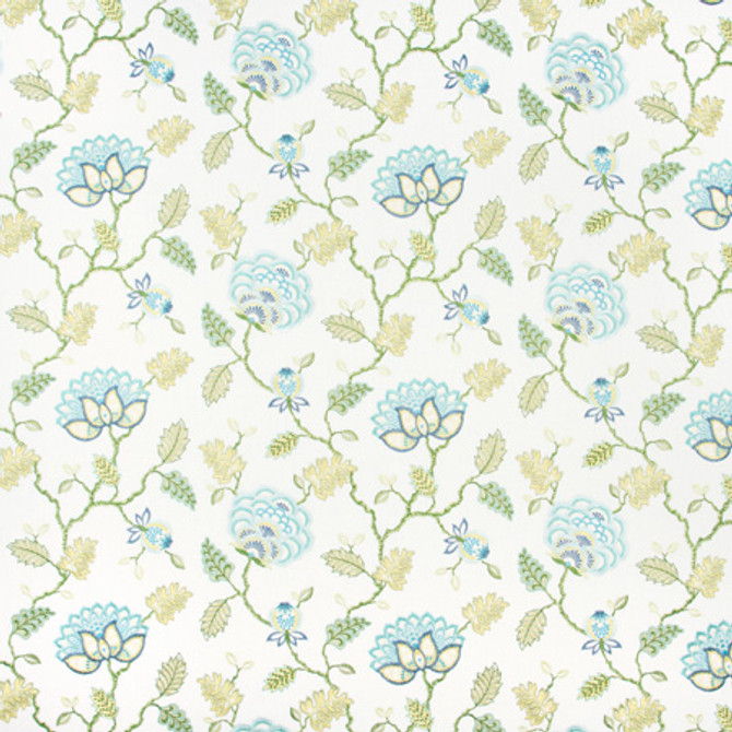 Carole Fabric Sweeter Dreams Isle Waters Haven 52% Polyester, 48% Cotton India N/A </p><p>Repeat: 12 1/2" V, 17" H 51" - My Fabric Connection -