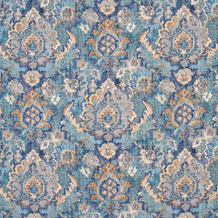 Carole Fabric Then Again Ocean Spearmint 100% Cotton India Passes 9,000 Double Rubs Wyzenbeek Horizontal: 27 1/2" D and Vertical: 26" V 54" - My Fabric Connection -