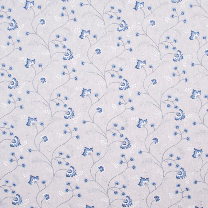 Carole Fabric Until You Cornflower Bluebird 52% Cotton, 48% Polyester India Passes 30,000 Double Rubs Wyzenbeek Horizontal: 17.25 and Vertical: 9.125 52 - My Fabric Connection -