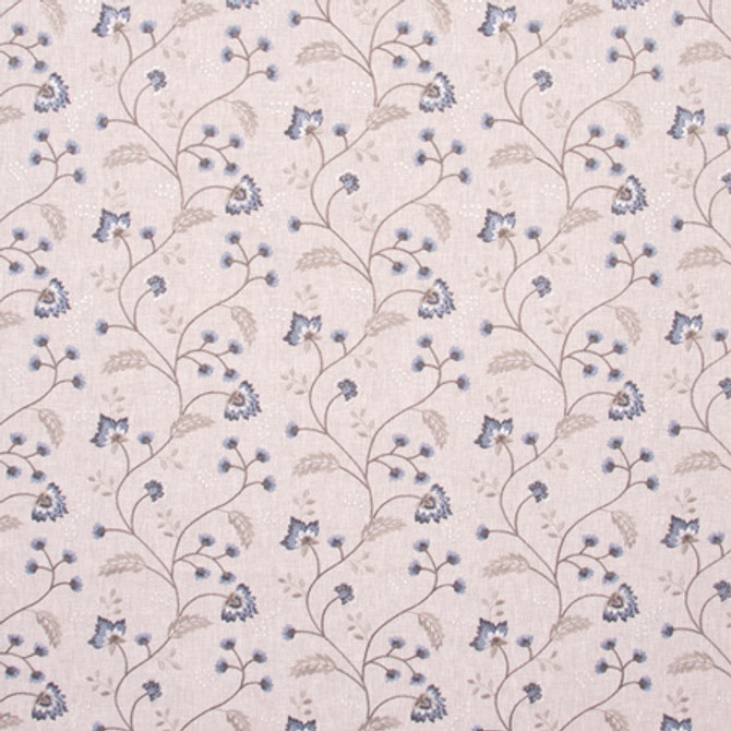 Carole Fabric Until You Java Bluebird 52% Cotton, 48% Polyester India Passes 30,000 Double Rubs Wyzenbeek </p><p>Repeat: 9 1/8" V, 17 1/4" H 52" - My Fabric Connection -