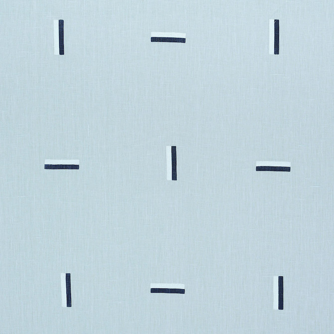 Schumacher Fabric Icehouse Sky 177912 CAROLINE Z HURLEY LINEN 100% UNITED STATES OF AMERICA </p><p>Repeat: Horizontal: 16" (41Cm) and Vertical: 18 3/4" (48Cm) 58.5 - My Fabric Connection -