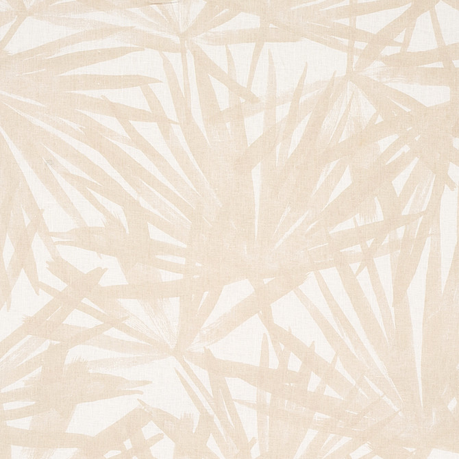 Schumacher Fabric Sunlit Palm Linen Sand 179603 NATURA LINEN 100% CHINA MARTINDALE 3,000 </p><p>Repeat: Horizontal: 27" (69CM) and Vertical: 27" (69CM) 54 - My Fabric Connection -