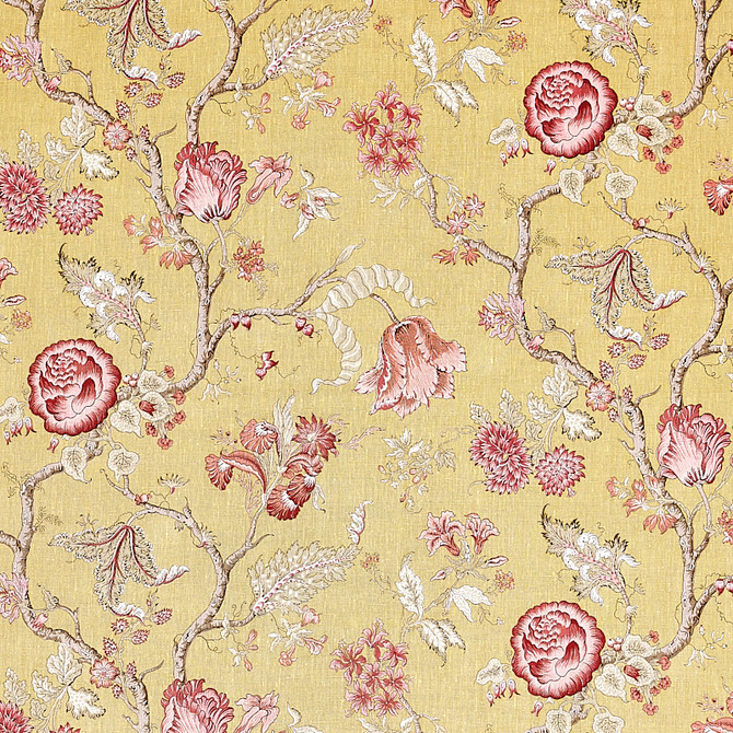 Schumacher Fabric Josephine Ochre 179650 SCHUMACHER CLASSICS LINEN 100% THAILAND MARTINDALE 20,000 </p><p>Repeat: Horizontal: 27" (69CM) and Vertical: 29 1/2" (75CM) 54.5 - My Fabric Connection -