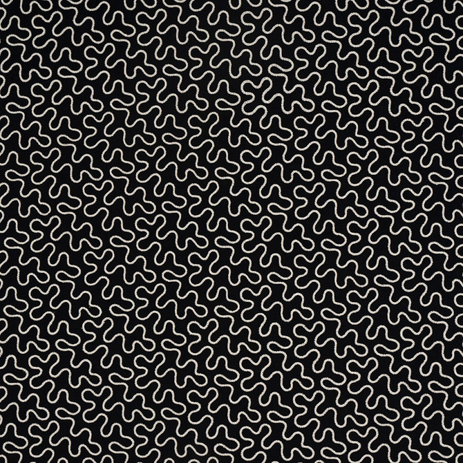 Schumacher Fabric Meander Embroidery Black 67605 HAPPY TOGETHER II LINEN 67% VISCOSE RAYON 30% INDIA </p><p>Repeat: Horizontal: 6 1/2" (17CM) and Vertical: 4 1/4" (11CM) 51.75 - My Fabric Connection -