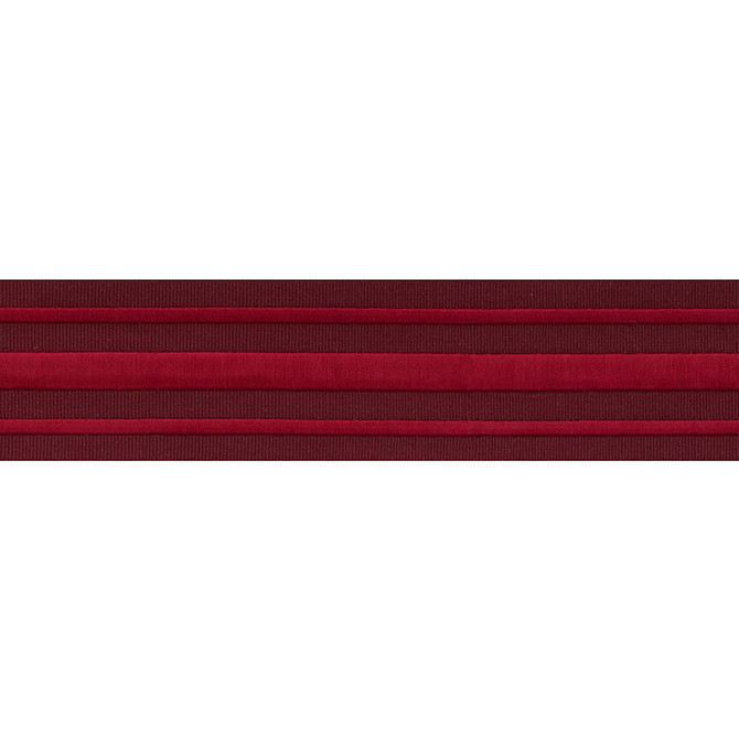 Schumacher Trim Military Stripe Tape Red On Burgundy 70781 MILES REDD PASSEMENTERIE COTTON 78% RAYON 22% INDIA </p><p>Repeat: Horizontal: and Vertical: 2 - My Fabric Connection -