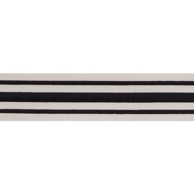 Schumacher Trim Military Stripe Tape Black On Ivory 70783 MILES REDD PASSEMENTERIE COTTON 78% RAYON 22% INDIA </p><p>Repeat: Horizontal: and Vertical: 2 - My Fabric Connection -