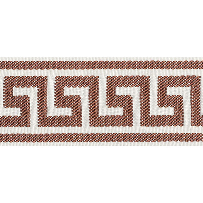Schumacher Trim Etienne Silk Greek Key Wide Brown 74704 PERFECT BASICS: TRIMS FIBRANNE 63% SILK 37% CHINA </p><p>Repeat: Horizontal: and Vertical: 2.25 - My Fabric Connection -
