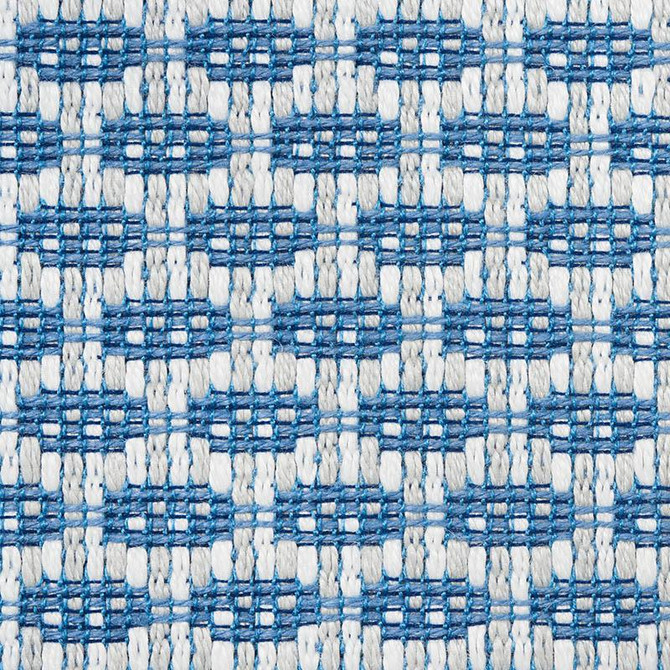 Schumacher Fabric Hickox Indoor/Outdoor Blue 76651 Indoor/Outdoor Linen 1.0" - My Fabric Connection -