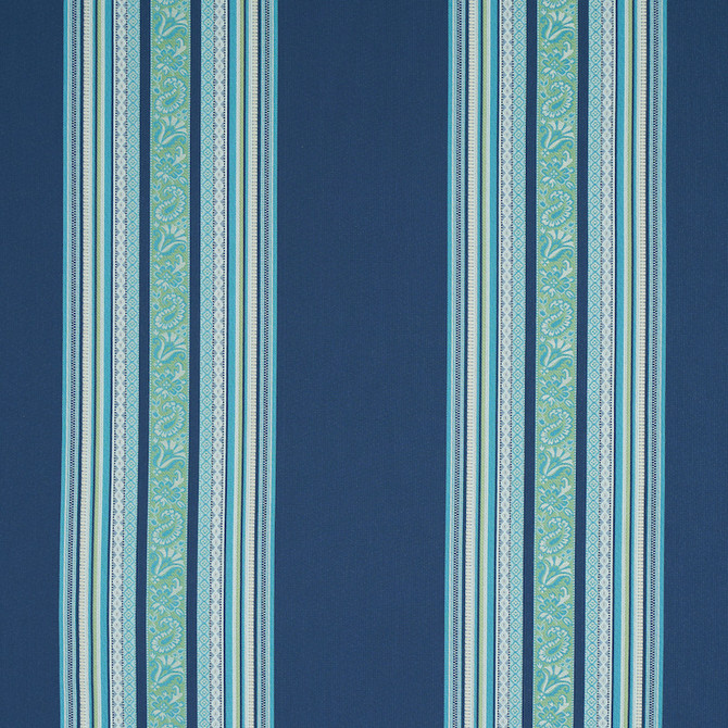 Schumacher Fabric Markova Stripe Navy 78602 RIVE GAUCHE COTTON 84% VISCOSE 16% INDIA MARTINDALE 40,000 </p><p>Repeat: Horizontal: 13 1/2" (34CM) and Vertical: 3 7/8" (10CM) 53.5 - My Fabric Connection -