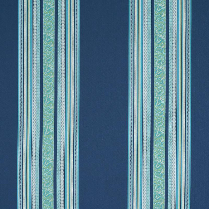 Schumacher Fabric Markova Stripe Navy 78602 Rive Gauche 13.5" - My Fabric Connection -