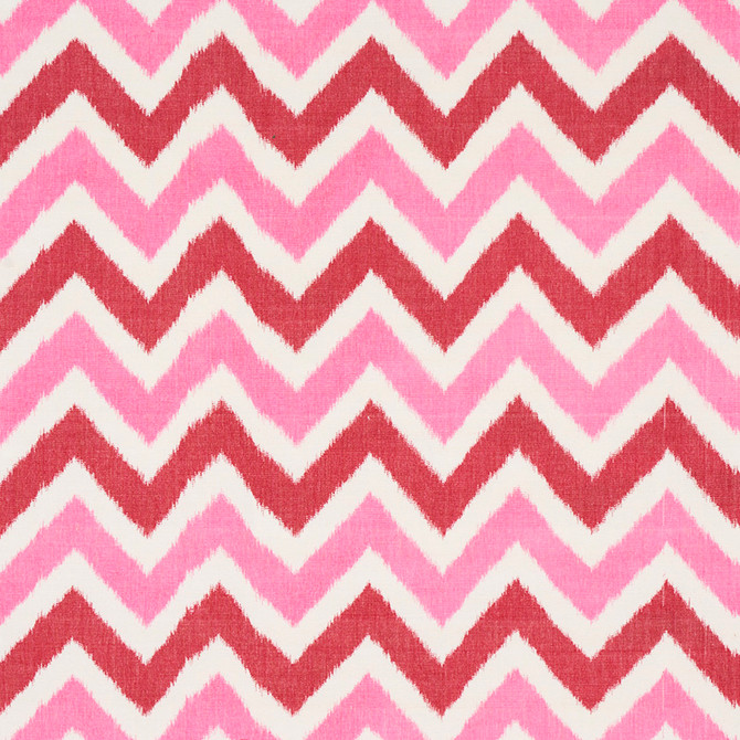 Schumacher Fabric Vedado Ikat Pink 79461 HAPPY TOGETHER II COTTON 100% INDIA </p><p>Repeat: Horizontal: 5" (13CM) and Vertical: 6" (15CM) 53 - My Fabric Connection -
