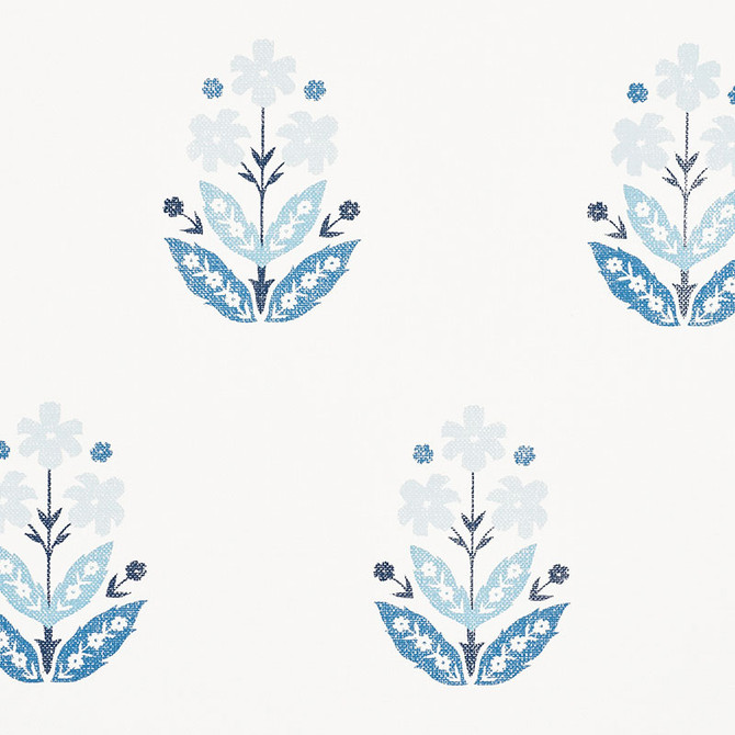 Schumacher Wallcovering Floweret Paperweave Porcelain 5008922 Wallcovering Paper UNITED STATES OF AMERICA </p><p>Repeat: H: HORZ. 17" (43CM), V: VERT. 29" (74CM) 34 - My Fabric Connection -