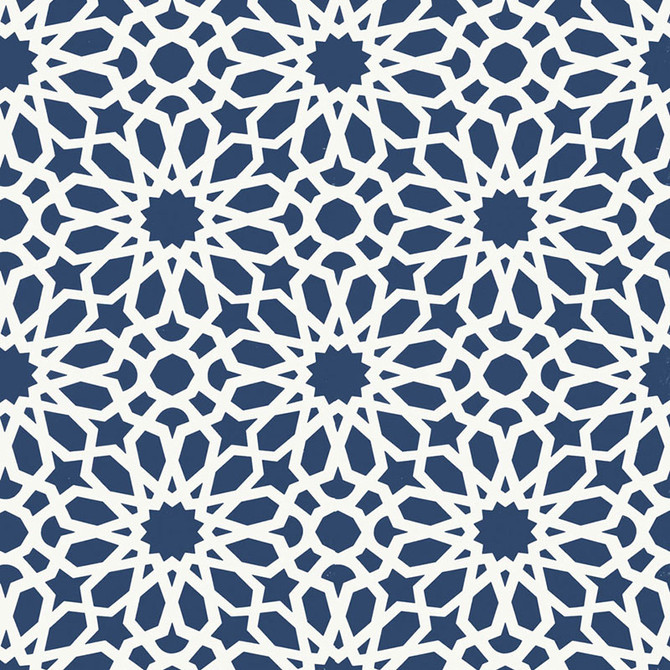 Schumacher Wallcovering Agadir Screen Lapis 5006640 Wallcovering Paper UNITED STATES OF AMERICA </p><p>Repeat: H: HORZ. 13 1/2" (34CM), V: VERT. 12 5/8" (32CM) 27 - My Fabric Connection -