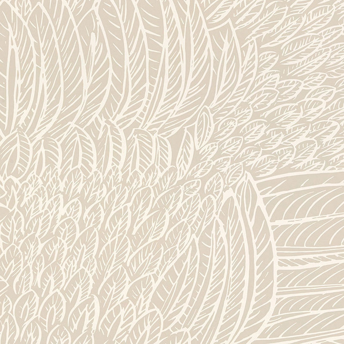 Schumacher Wallpaper Featherfest Natural 5007561 DRAWN FROM NATURE Paper 0 UNITED STATES OF AMERICA </p><p>Repeat: Horizontal: 27" (69CM) and Vertical: 25 1/4" (64CM) 27 - My Fabric Connection -