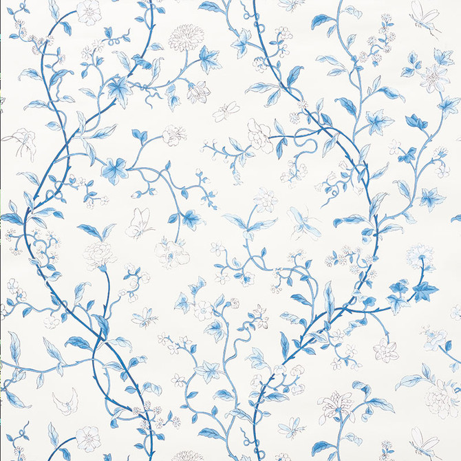 Schumacher Wallpaper Floraison Porcelain 5009110 SIGNATURE SCHUMACHER Paper 0 UNITED STATES OF AMERICA </p><p>Repeat: Horizontal: 27" (69CM) and Vertical: 25" (64CM) 27 - My Fabric Connection -
