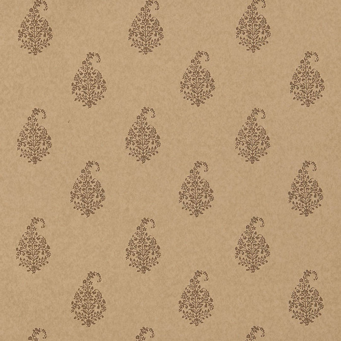 Schumacher Wallpaper Kerala Paisley Tabac 5005283 JAIPUR / HAND BLOCK PRINTS Paper 0 INDIA </p><p>Repeat: Horizontal: and Vertical: 6 3/4" (17CM) 27 - My Fabric Connection -