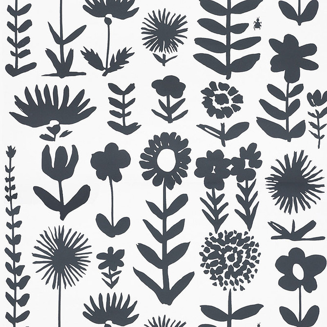 Schumacher Wallpaper Wild Things Black 5009810 VERA NEUMANN Paper 0 UNITED STATES OF AMERICA </p><p>Repeat: Horizontal: 27" (69CM) and Vertical: 25 1/4" (64CM) 27.25 - My Fabric Connection -