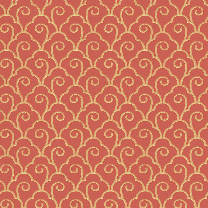 Schumacher Wallpaper Scallop Filigree Lacquer 5001053 THE SMART SET Paper 0 UNITED KINGDOM </p><p>Repeat: Horizontal: 10 1/4" (26CM) and Vertical: 7" (18CM) 20.5 - My Fabric Connection -