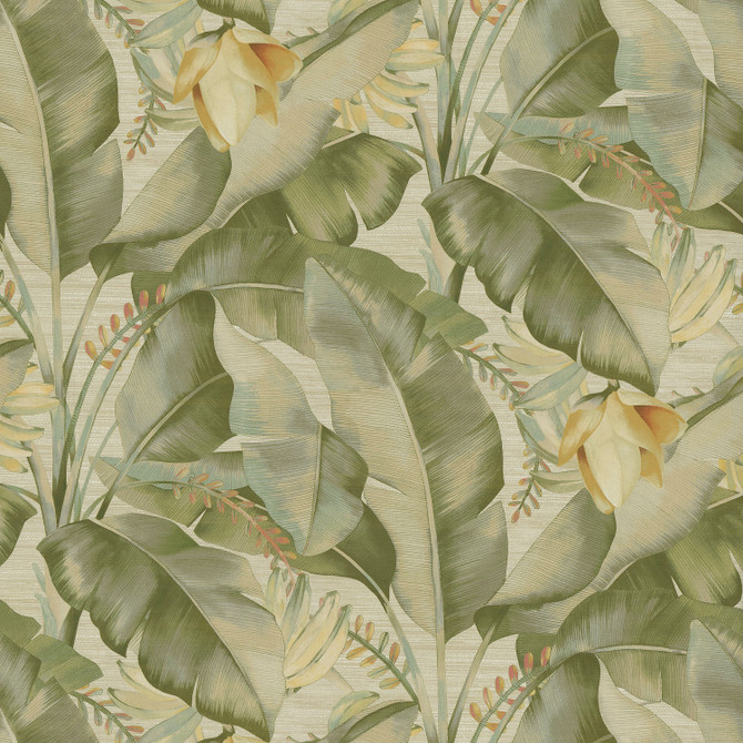 Tommy Bahama Home Fabric Among Fronds Meadow 802681 - 100%Cotton PERU 29000 Horizontal: 13.5 and Vertical: 25.25 54 - My Fabric Connection -