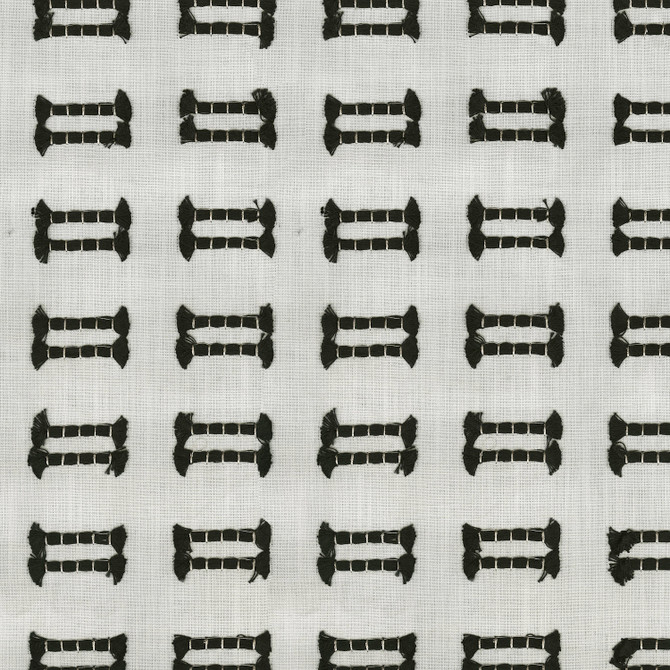 PKL Studio Fabric Tassel Emb Tuxedo 410170 - 73% Cotton 27% Polyester Embroid:87% Cotton 13% Viscose INDIA 6000 Horizontal: 2.8 and Vertical: 2 54 - My Fabric Connection -