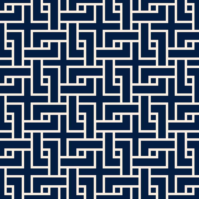 RM CoCo Fabric Manchurian Fret Navy