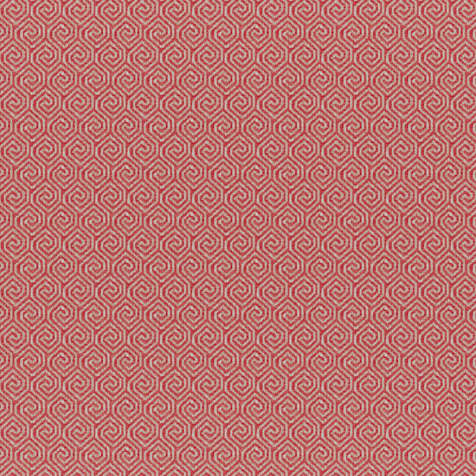Maxwell Fabric Quintero # 510 Coral COLORGUARD-NECTAR 83% POLYESTER/17% COTTON INDIA See sample </p><p>Repeat: Horizontal: 1.3" and Vertical: 2" 55.5" - My Fabric Connection -