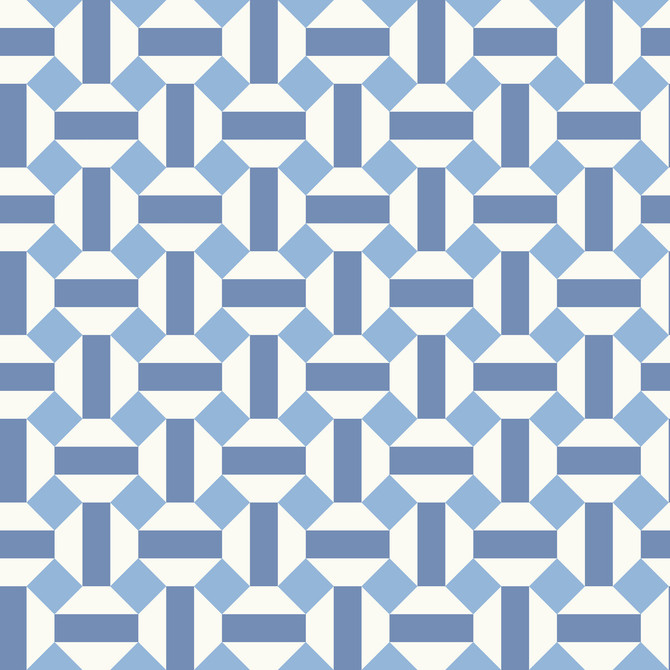 Cole & Son Wallcovering Alicatado Hyacinth On Chalk Wallcovering NON WOVEN - 100% United Kingdom </p><p>Repeat: H: 20.5, V: 5.1 20.5 - My Fabric Connection -