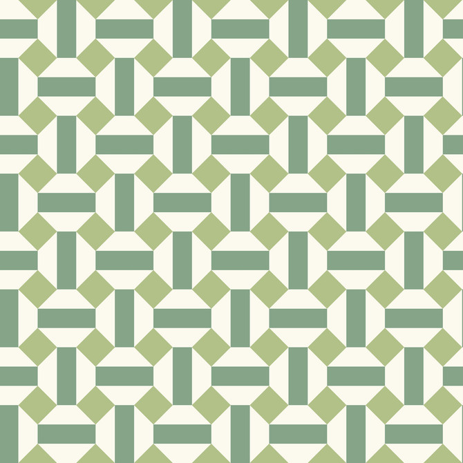 Cole & Son Wallcovering Alicatado Leaf Greens On Chalk Wallcovering NON WOVEN - 100% United Kingdom </p><p>Repeat: H: 20.5, V: 5.1 20.5 - My Fabric Connection -