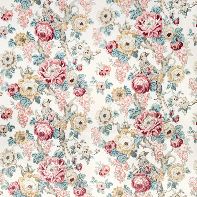 Lee Jofa Fabric Avondale Print Ruby/Spice AVONDALE COTTON - 49%;VISCOSE - 46%;POLYESTER - 5% Italy HEAVY Horizontal: 26.2 and Vertical: 26.4 52 - My Fabric Connection -