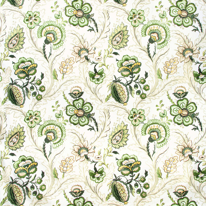 Lee Jofa Fabric Wimberly Print Leaf/Pebble AVONDALE LINEN - 100% United Kingdom MEDIUM Horizontal: 27 and Vertical: 26.67 54 - My Fabric Connection -