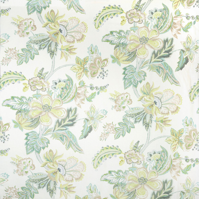 Lee Jofa Fabric Augustine Print Celadon Fabric LINEN - 100% Italy </p><p>Repeat: H: 55.12, V: 41.34 55.12 - My Fabric Connection -