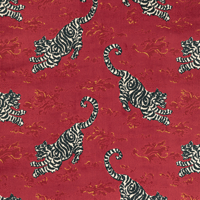 Lee Jofa Fabric Bongol Velvet Crimson Fabric VISCOSE - 76%;POLYESTER - 24% India HEAVY </p><p>Repeat: H: 26.36, V: 18.1 55.09 - My Fabric Connection -