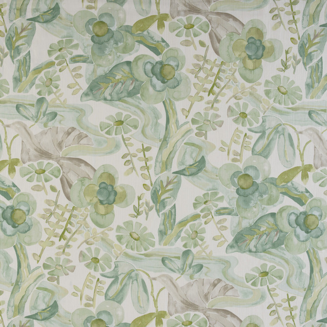 Kravet Design Fabric Faerie Watercress BARBARA BARRY HOME MIDSUMMER COTTON - 97%;LINEN - 3% Pakistan HEAVY Horizontal: 26 and Vertical: 26 54 - My Fabric Connection -