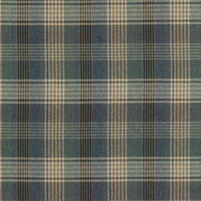 Mulberry Fabric Braemar Blue MULBERRY WOOLS IV WOOL - 100% United Kingdom MEDIUM Horizontal: 9.85 and Vertical: 12.214 59.1 - My Fabric Connection -