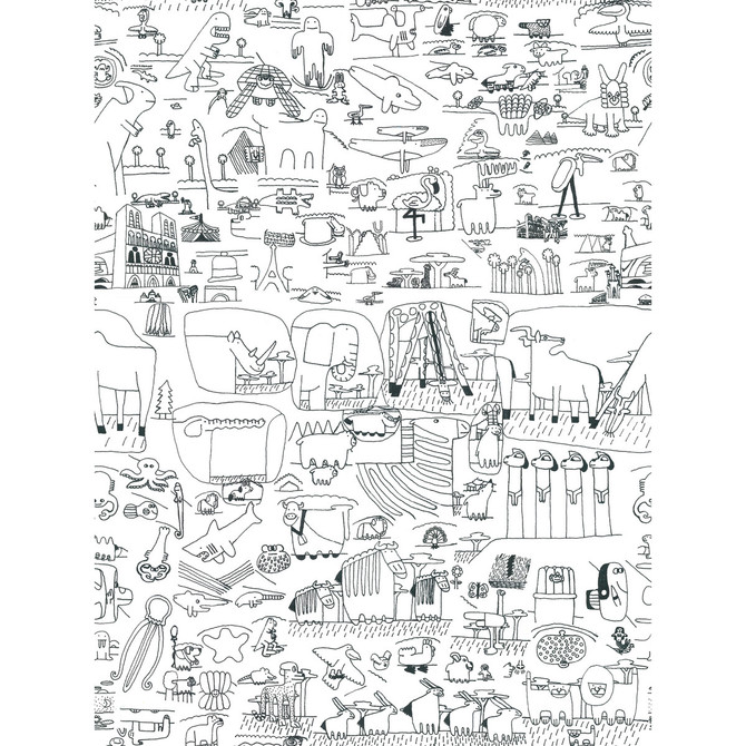 Gaston Y Daniela Fabric Pictograma 1 GASTON ALGO DE JAIME COTTON - 61%;LINEN - 39% Spain MEDIUM Horizontal: 18 and Vertical: 24.25 54 - My Fabric Connection -