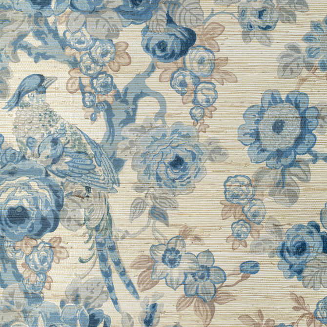 Lee Jofa Wallcovering Avondale Paper Blue/Slate AVONDALE WALLPAPER HEMP - 50%;NON WOVEN - 30%;COTTON - 10%;BINDER - 9%;OTHER - 1% United Kingdom Horizontal: 27.5 and Vertical: 26.7 27.5 - My Fabric Connection -