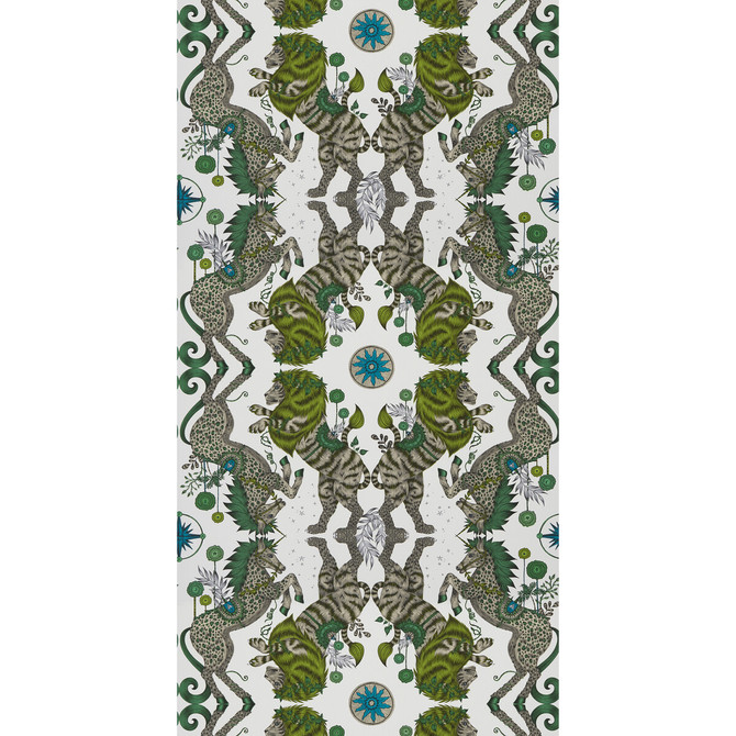 Clarke And Clarke Wallcovering Caspian Wp Lime WILDERIE BY EMMA J SHIPLEY FOR C&C NON WOVEN - 100% United Kingdom Horizontal: 0 and Vertical: 18 21 - My Fabric Connection -