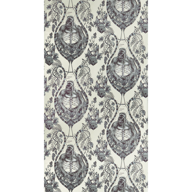 Clarke And Clarke Wallcovering Silverback Gold Wallcovering NON WOVEN - 100% United Kingdom </p><p>Repeat: H: 0, V: 12.6 21 - My Fabric Connection -