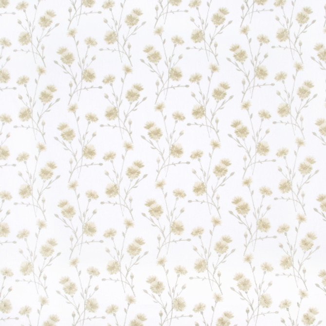 Carole Fabric Place To Rest Chamomile COCONUT CREAM 52% Cotton, 48% Polyester India Passes 30,000 Double Rubs Wyzenbeek Horizontal: 10 3/8" and Vertical: 9 1/4" 52" - My Fabric Connection -
