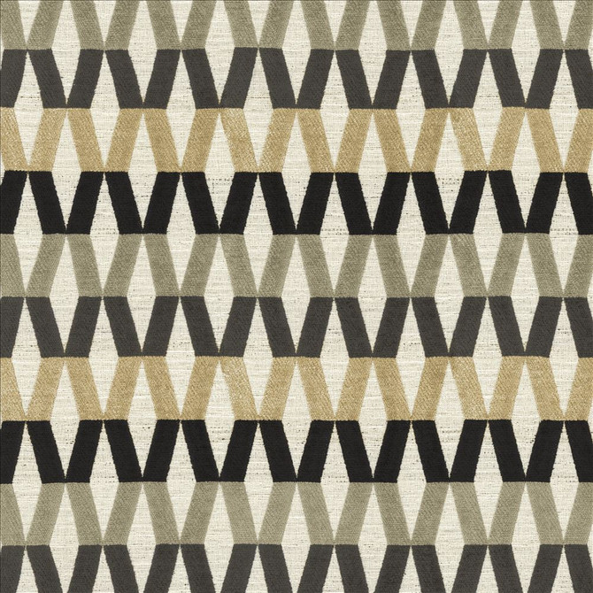 Kasmir Fabric Ideal Diamond Onyx 1471 62% Polyester
37% Acrylic
1% Linen
 TURKEY 50,000 Martindale Cycles </p><p>Repeat: Horizontal: 2 3/8 inches and Vertical: 7 inches 54 - My Fabric Connection -